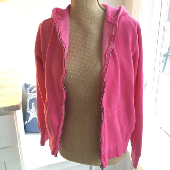 Pink Zipper Sweatshirt Hoodie - Picture 5 of 8